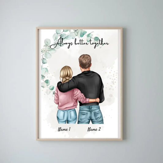 Hermano y hermana - Póster Personalizado