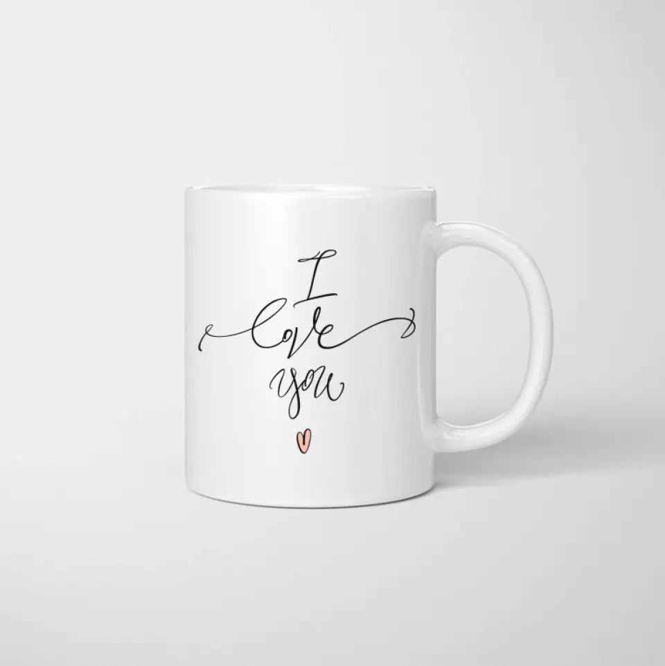 Pareja en el muelle - Taza personalizada
