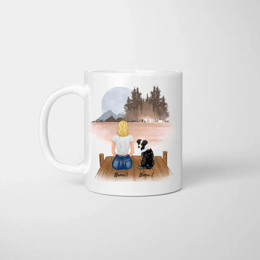 Ama de casa con mascota - Taza personalizada (Perro, Gato)