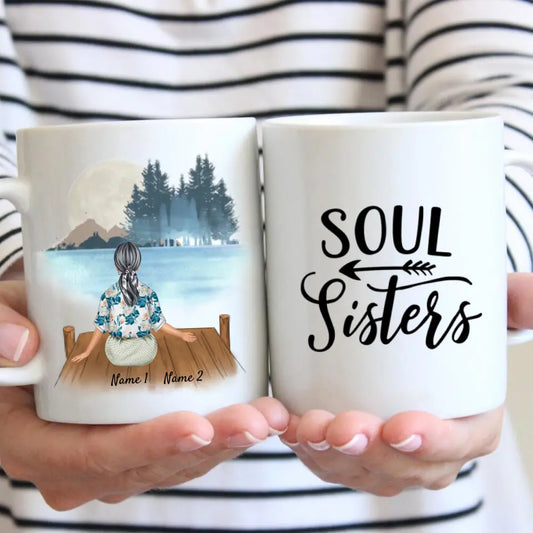 Abuela con nieto/a - Taza personalizada para abuelos (2-3 personas)