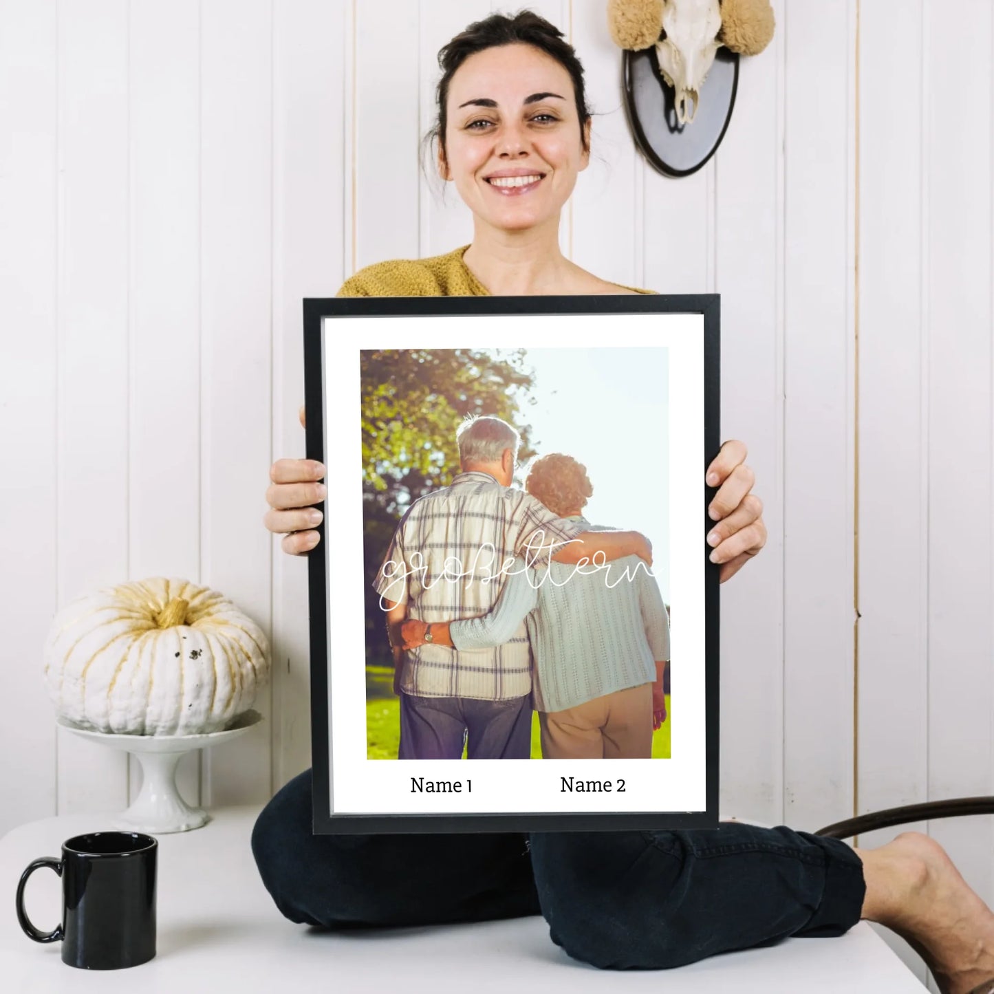 Großeltern - Personalisiertes Foto Poster Oma & Opa