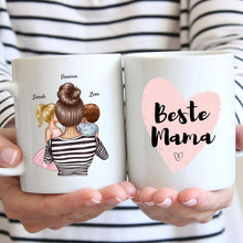 Cargar imagen en el visor de la galería, Mamá con niños (1-4 niños) - Taza personalizada
