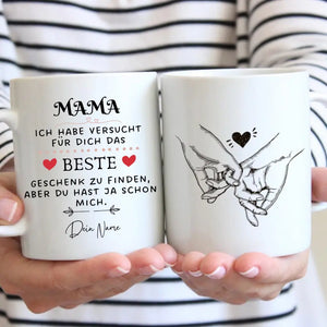 Bestes Geschenk für Mama - Personalisierte Tasse (Mama, Papa, Oma, Opa)