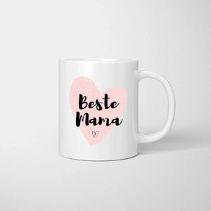 Felicidad familiar con zapatos de bebé - Taza personalizada