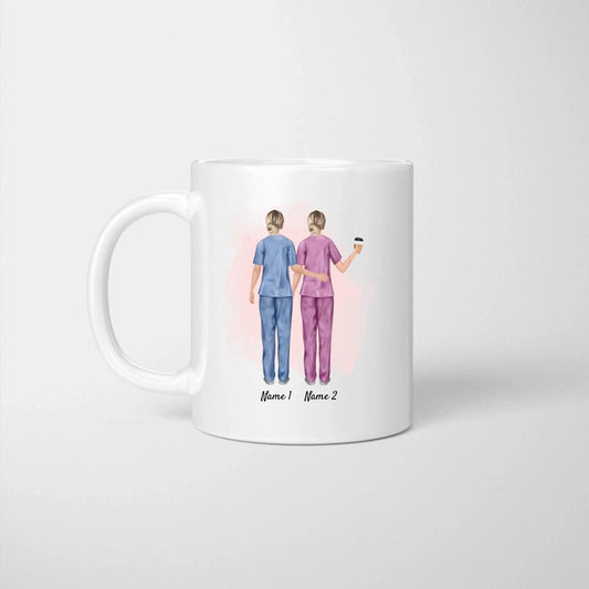 Mejor enfermera - Taza personalizada (2-3 personas)