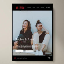 Cargar imagen en el visor de la galería, Besties Serien-Cover Poster - Personalisiertes Netflix Filmposter
