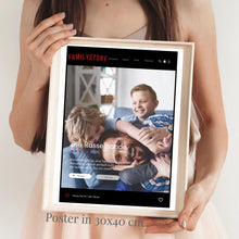 Cargar imagen en el visor de la galería, Familystory Serien-Cover Poster - Personalisiertes Netflix Filmposter
