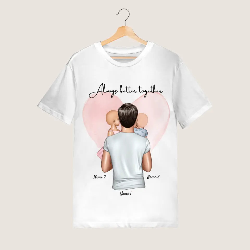 Best Dad - Camiseta personalizada (100% algodón, unisex)