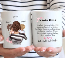 Cargar imagen en el visor de la galería, Girl Boss Mama - Personalisierte Tasse (Mutter mit Kindern)
