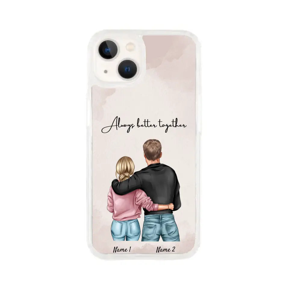 Mejor abrazo de pareja - Funda de móvil personalizada