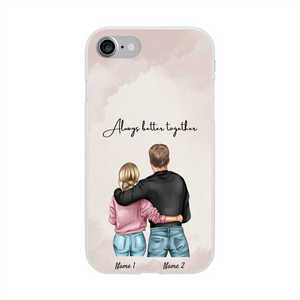 Mejor abrazo de pareja - Funda de móvil personalizada