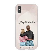 Cargar imagen en el visor de la galería, Mejor abrazo de pareja - Funda de móvil personalizada
