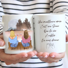 Cargar imagen en el visor de la galería, Les amies sont comme des étoiles, Meilleures amies avec boisson - Mug personnalisé (2-4 amies)
