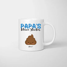 Cargar imagen en el visor de la galería, Papa&#39;s kleine Stinker - Personalisierte Tasse für Papa/Vater mit Kinder
