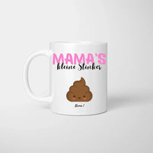 Cargar imagen en el visor de la galería, Mama&#39;s kleine Stinker - Personalisierte Tasse für Mama/Mutter mit Kinder
