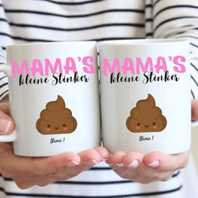 Cargar imagen en el visor de la galería, Mama&#39;s kleine Stinker - Personalisierte Tasse für Mama/Mutter mit Kinder
