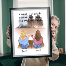 Cargar imagen en el visor de la galería, Und dann gibt es dich - Personalisiertes Freundinnen-Poster (2-4 Personen)
