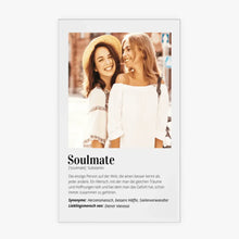Cargar imagen en el visor de la galería, Soulmate Definition Personalisiertes Acrylglas Bild für Freundinnen, Geschwister, Paare
