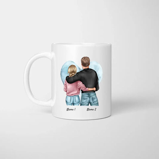 Bästa paret - personlig mugg för par
