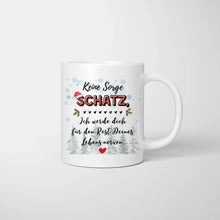 Cargar imagen en el visor de la galería, Personalisierte Pärchen-Weihnachtstasse
