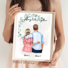 Cargar imagen en el visor de la galería, Abrazo de pareja - Póster Personalizado (Día de San Valentín)
