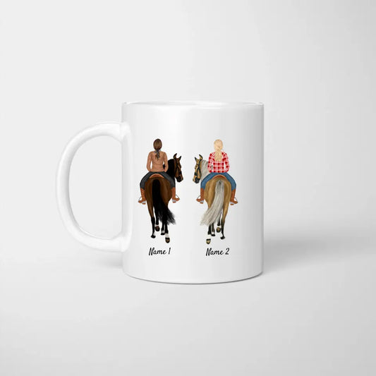 Amantes de los caballos - Taza personalizada