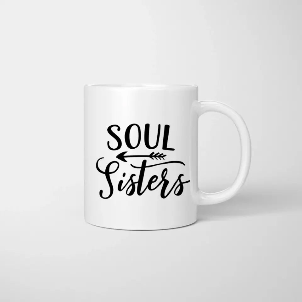 Mejores Hermanas - Taza personalizada (2-5 personas)