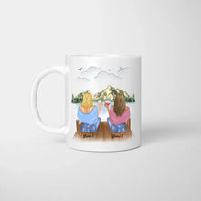 Cargar imagen en el visor de la galería, Une meilleure amie ne se troure pas elle se choisit avec le coeur - Mug personnalisé (2-4 amies)
