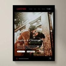 Cargar imagen en el visor de la galería, Lovestory Serien-Cover Poster - Personalisiertes Netflix Filmposter
