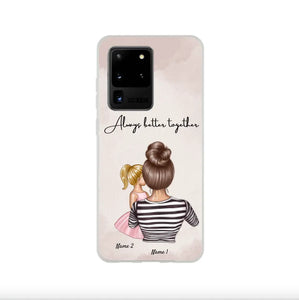 Mamá con niños - Funda de móvil personalizada (hasta 4 niños)