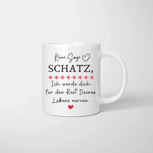 Cargar imagen en el visor de la galería, My Valentine - Personalisierte Pärchen-Tasse mit Spruch (Romatisches Geschenk)
