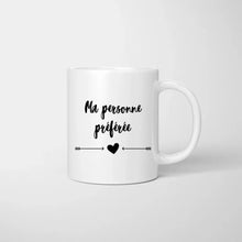 Cargar imagen en el visor de la galería, Ma personne préférée -  Mug personnalisé pour couple (homme &amp; femme)
