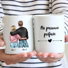 Cargar imagen en el visor de la galería, Ma personne préférée -  Mug personnalisé pour couple (homme &amp; femme)
