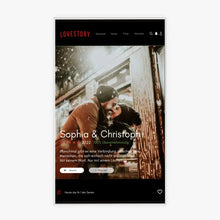 Cargar imagen en el visor de la galería, Personalisiertes Acryl-Glas Netflix Cover &quot;Lovestory&quot;
