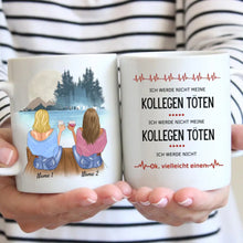 Cargar imagen en el visor de la galería, Vielleicht einen Kollegen - Personalisierte Tasse Kolleginnen, Abschied, Jobwechsel, Geburtstag Büro (2-4 Personen)
