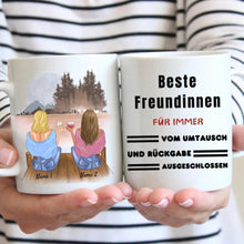 Cargar imagen en el visor de la galería, Umtausch ausgeschlossen - Personalisierte Tasse Freundinnen &amp; Kolleginnen (2-4 Personen)
