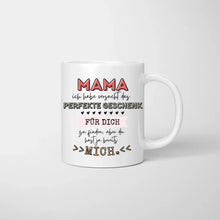 Cargar imagen en el visor de la galería, Mama, du hast ja bereits mich - Personalisierte Tasse (Frau mit 1-4 Kinder)
