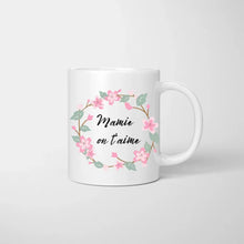 Cargar imagen en el visor de la galería, Mamie on t&#39;aime - Mug personnalisé (1-4 enfants, adolescents)
