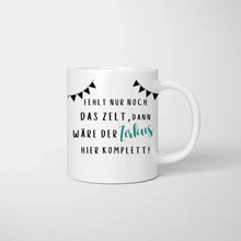 Cargar imagen en el visor de la galería, Fehlt nur noch das Zelt, dann wäre der Zirkus komplett - Personalisierte Tasse Kolleginnen, Geburtstag, Abschied, Jobwechsel, Büro (2-4 Personen)
