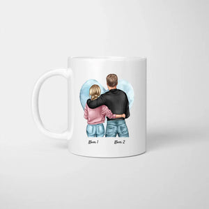 Toutes les histoires d'amour sont belles, mais la nôtre est celle que je préfère -  Mug personnalisé pour couple (homme & femme)