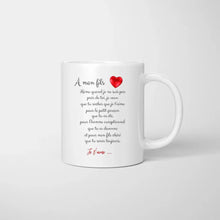 Cargar imagen en el visor de la galería, À mon fils, je t&#39;aime - Mug personnalisé (1-4 enfants, adolescents)
