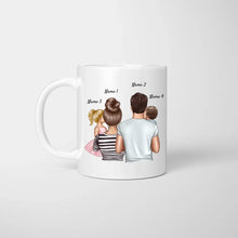 Cargar imagen en el visor de la galería, Best Parents with Children - Personalized Mug (1-4 Children)

