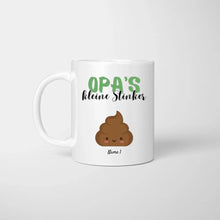 Cargar imagen en el visor de la galería, Opa&#39;s kleine Stinker - Personalisierte Tasse für Opa/ Großvater mit Enkel, Kinder
