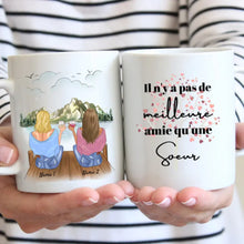 Cargar imagen en el visor de la galería, il n&#39;y a pas de meilleure amie qu&#39;une sœur - Mug personnalisé (2-4 amies)
