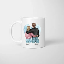 Cargar imagen en el visor de la galería, Je T&#39;aime plus que tout mon amour -  Mug personnalisé pour couple (homme &amp; femme)
