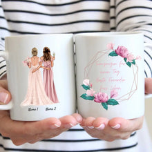 Cargar imagen en el visor de la galería, Trauzeugin für einen Tag, Beste Freundin fürs Leben - Personalisierte Tasse zur Verlobung/ Hochzeit
