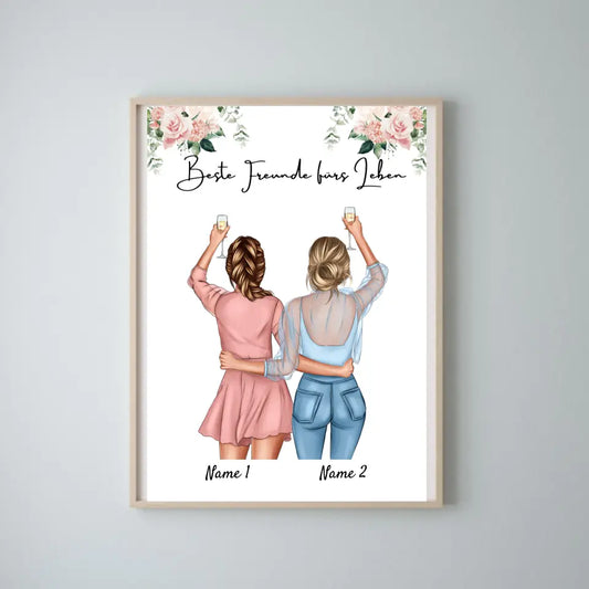 Mejor hermana - Póster Personalizado para hermanos