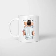 Cargar imagen en el visor de la galería, Lieber Papa, danke für die geilen Gene - Personalisierte Tasse für Väter (Vatertag 1-4 Kinder)
