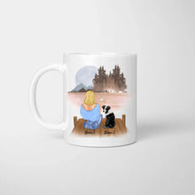 Cargar imagen en el visor de la galería, Hundemama - Personalisierte Tasse (Frau mit Hund oder Katze, Muttertag)
