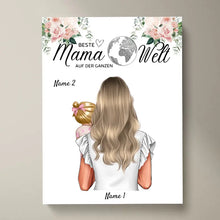 Cargar imagen en el visor de la galería, Der schönste Weg ist der gemeinsame - Personalisiertes Poster Muttertag (Mama mit Kindern)
